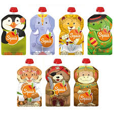 Lot de 7 Gourdes souples Carnaval - SQUIZ