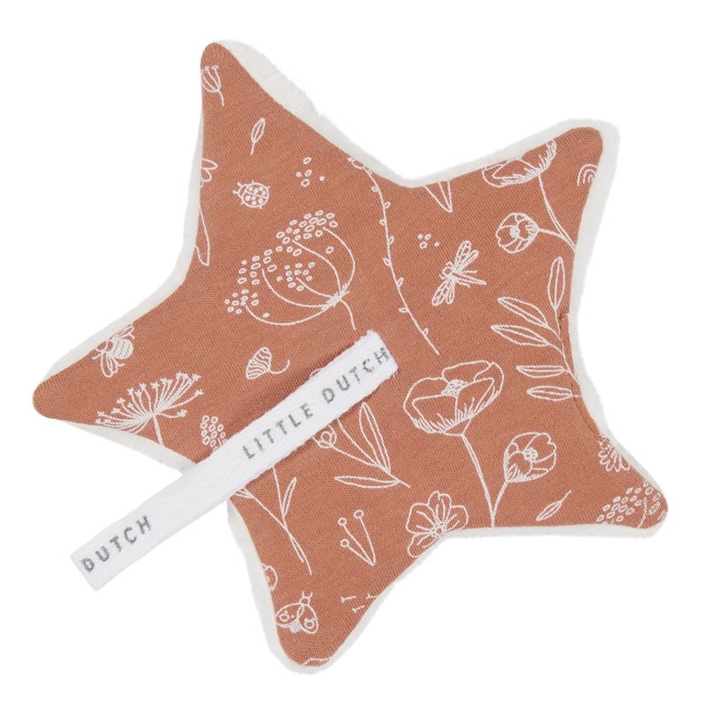 Doudou attache-sucette Wild Flowers Rust