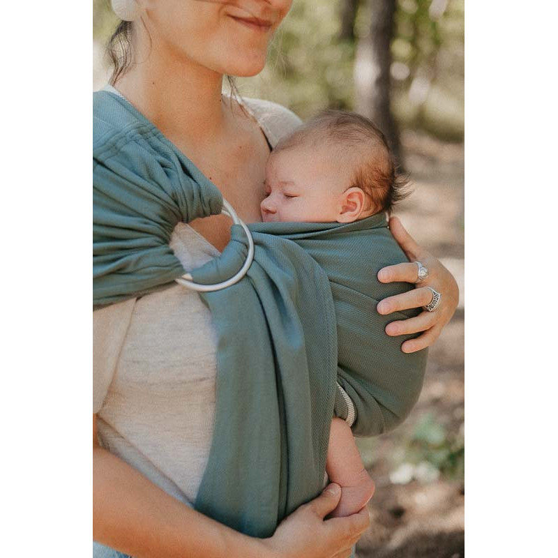 Écharpe sans nœud, Sling sergé brisé Vert eucalyptus