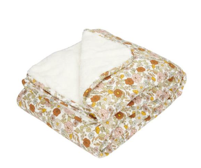 Couverture de berceau Vintage Little Flowers