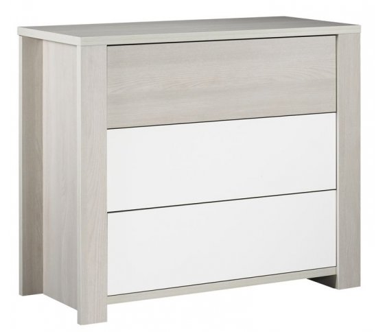 COMMODE 3 TIROIRS L112 SANS DECOR NEW OPALE