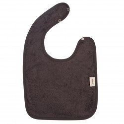Bavoir grand bouton 26x38cm - Graphit
