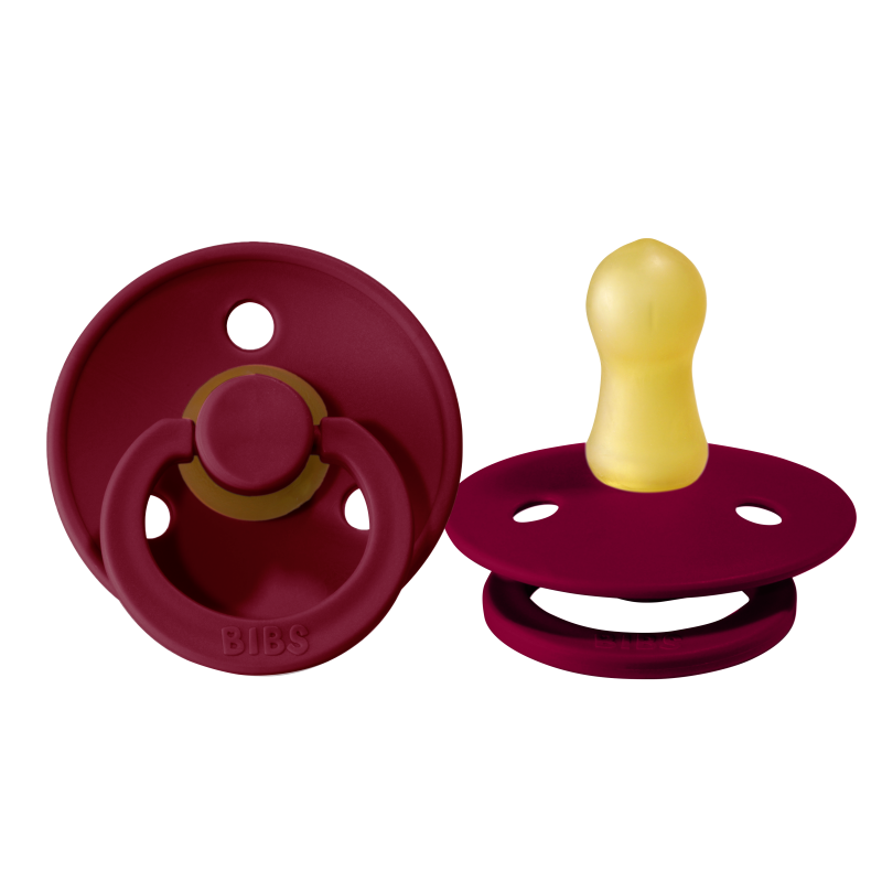 BIBS - Tétine caoutchouc naturel - BORDEAUX T1